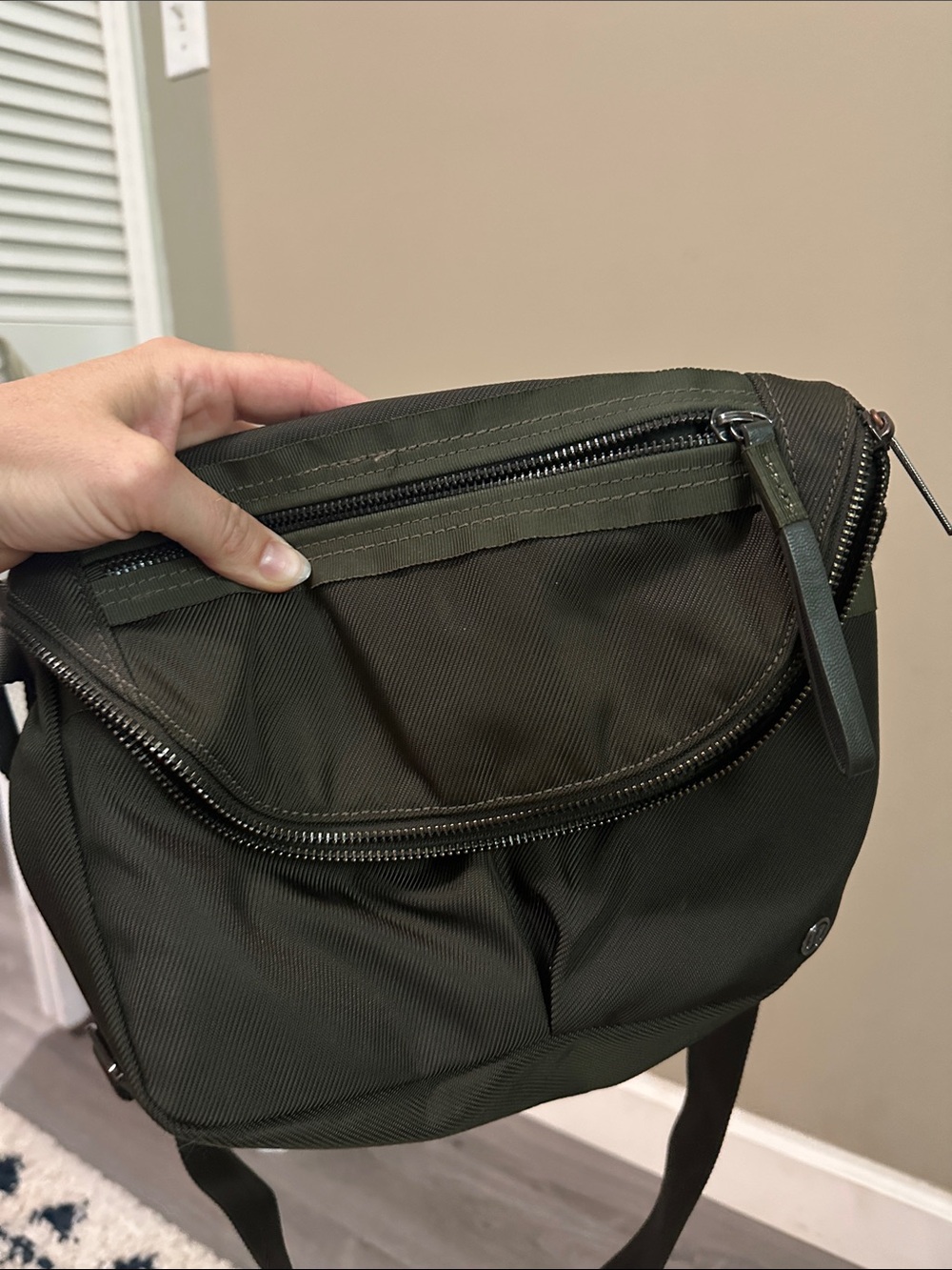 Lululemon Olive Green Crossbody Bag